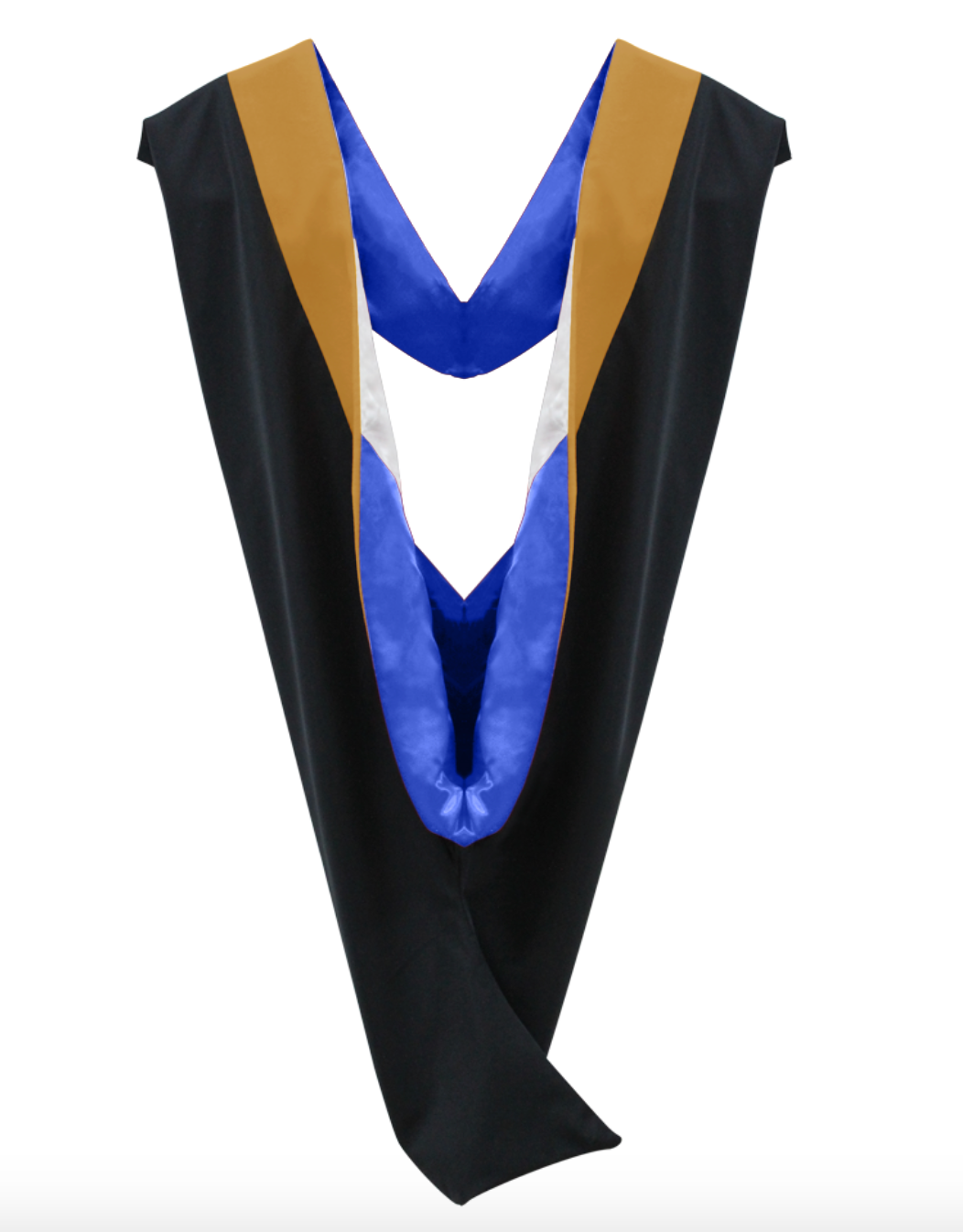 Deluxe Bachelors/Master Hood - Drab Velvet, Royal Blue & White ...