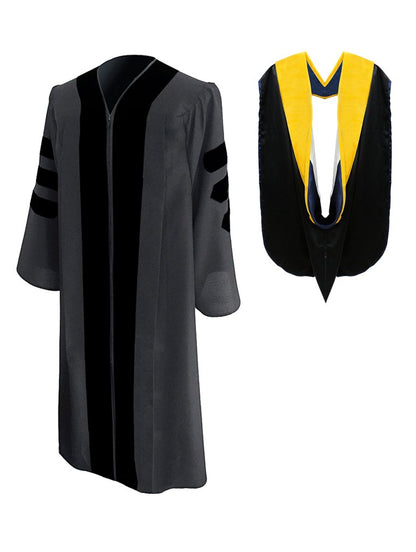 Classic Doctoral Graduation Gown & Hood Package – Academic Hoods